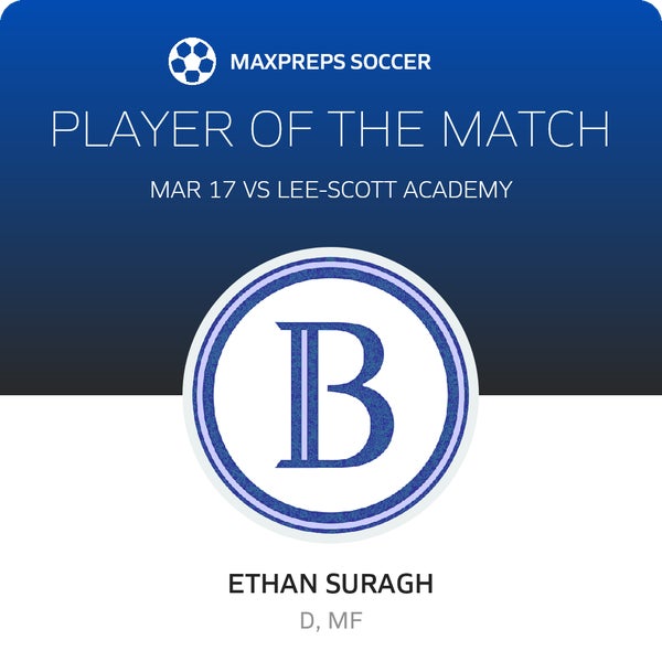 #14 Ethan Suragh Player of the Game badge