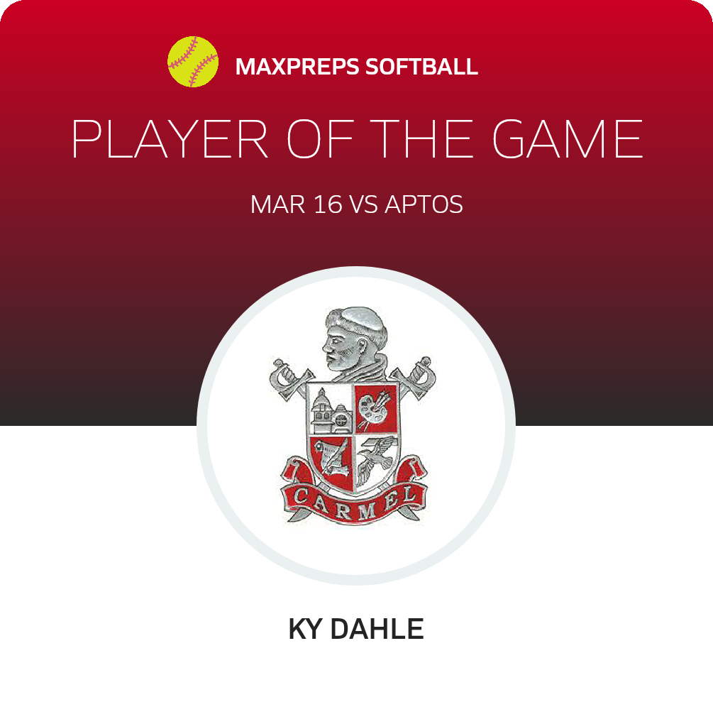 #14 Ky Dahle Player of the Game badge