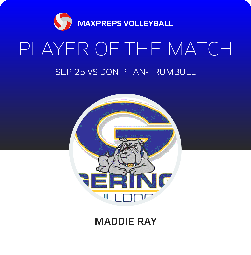 #18 Maddie Ray Player of the Game badge