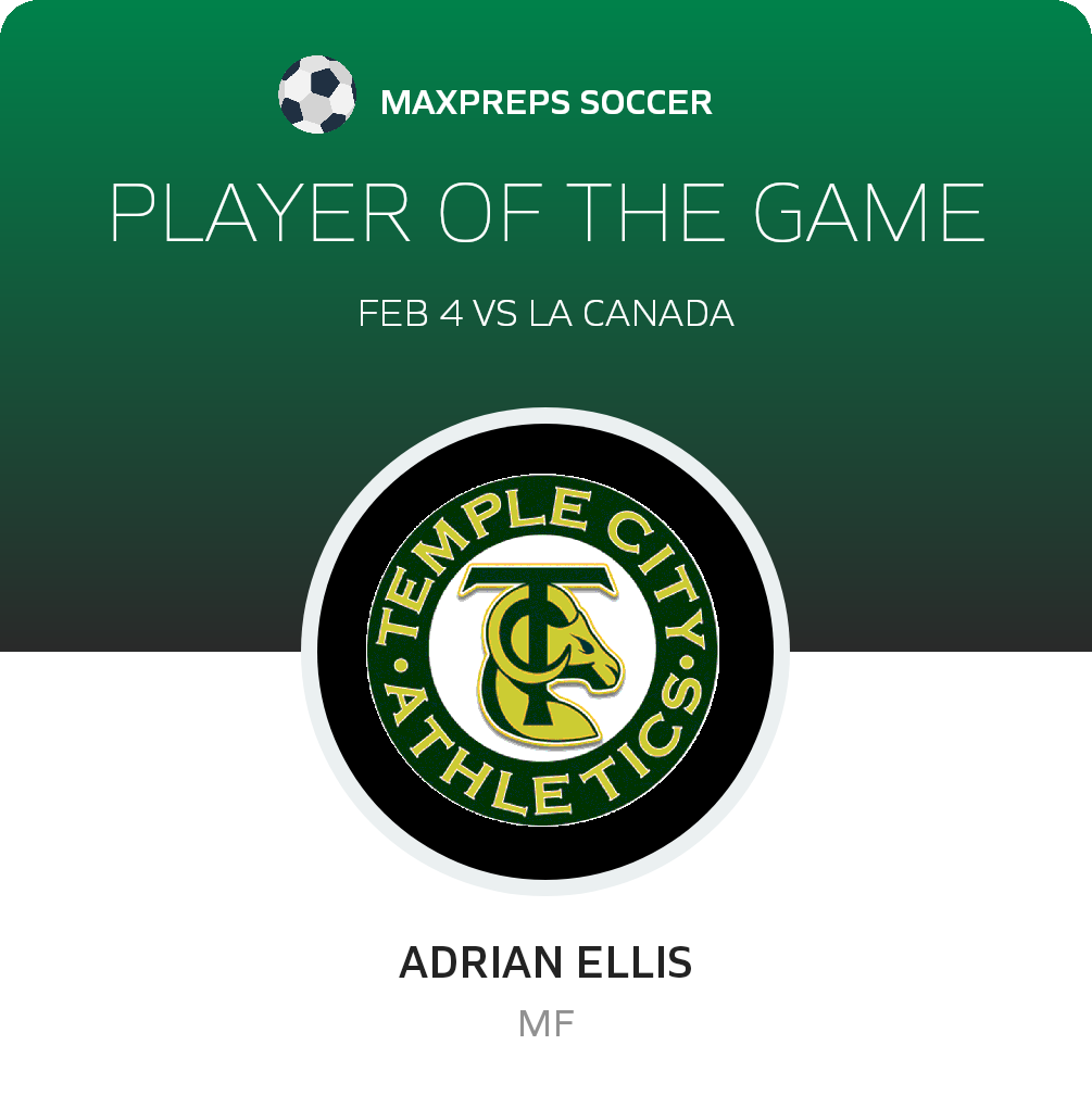 #39 Adrian Ellis Player of the Game badge