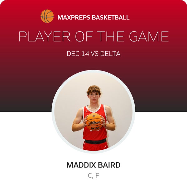 #25 Maddix Baird Player of the Game badge