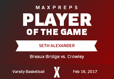 #10 Seth Alexander Player of the Game badge