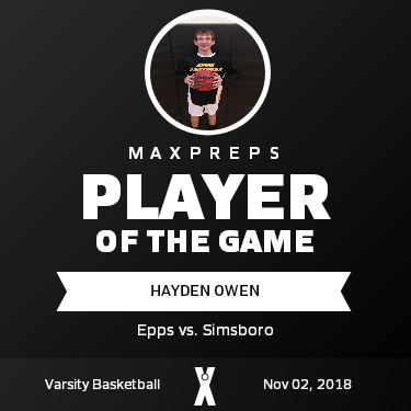 #32 Hayden Owen Player of the Game badge