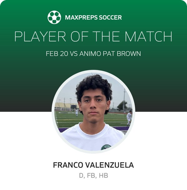 #4 Franco Valenzuela Player of the Game badge