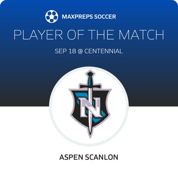 #14 Aspen Scanlon Player of the Game badge