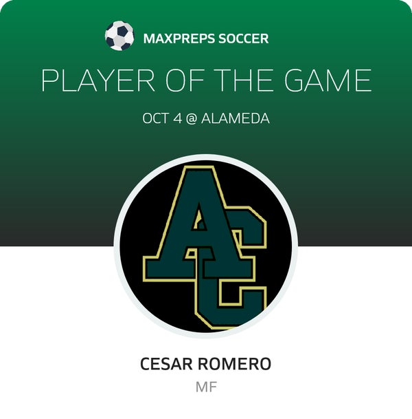 #11 Cesar Romero Player of the Game badge