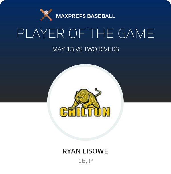 #20 Ryan Lisowe Player of the Game badge