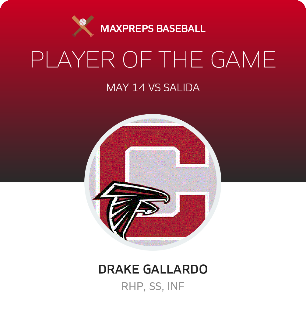 #7 Drake Gallardo Player of the Game badge
