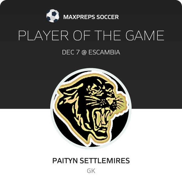 #00 Paityn Settlemires Player of the Game badge