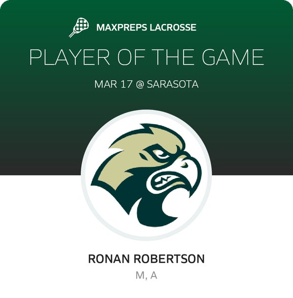 #3 Ronan Robertson Player of the Game badge