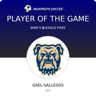 #10 Gael Gallegos Player of the Game badge