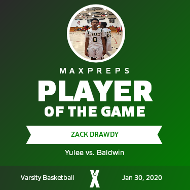 #0 Zack Drawdy Player of the Game badge
