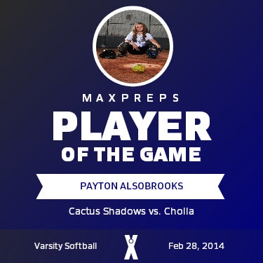 #2 Payton Alsobrooks Player of the Game badge