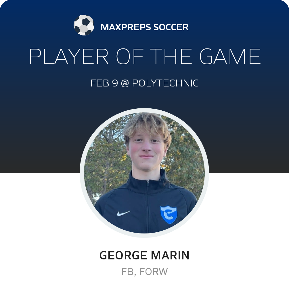 #16 George Marin Player of the Game badge