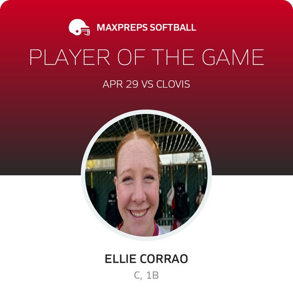 #4 Ellie Corrao Player of the Game badge