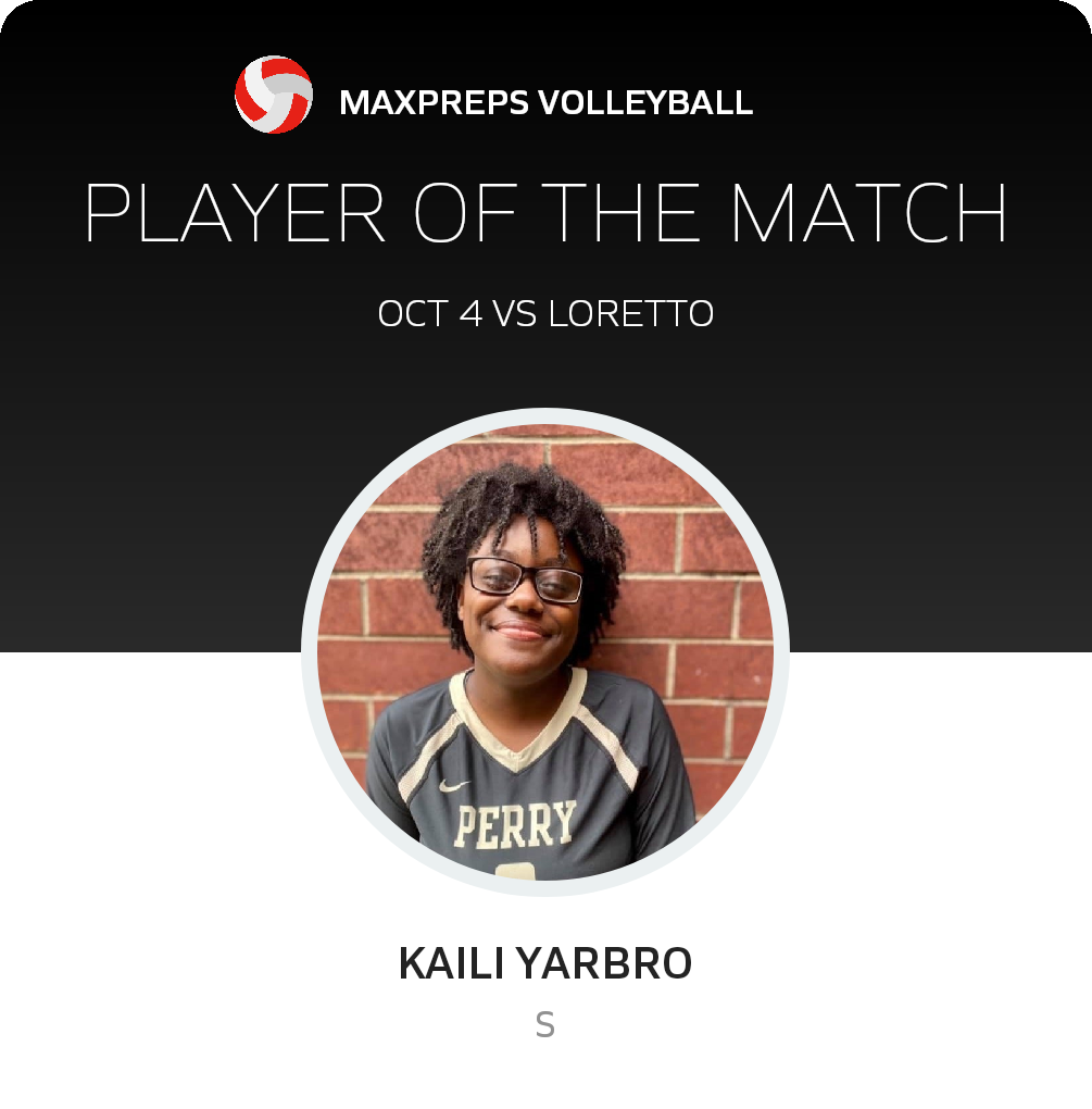#8 Kaili Yarbro Player of the Game badge