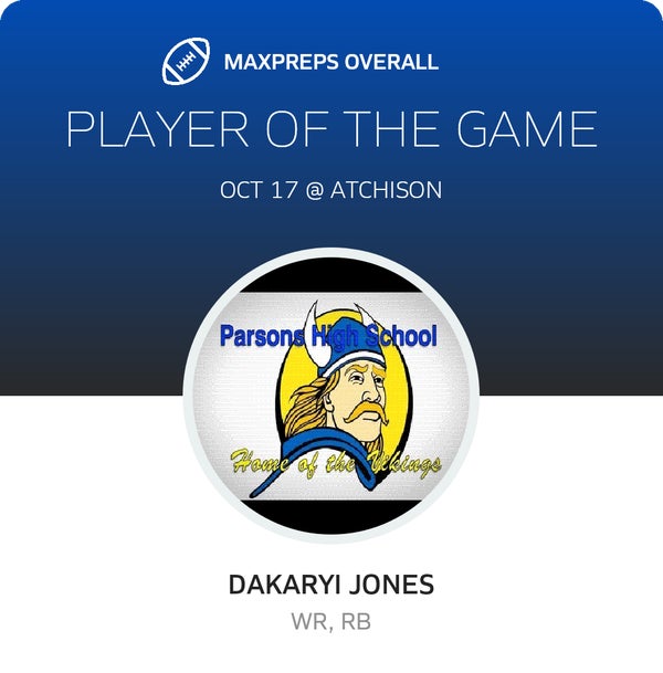 #15 Dakaryi Jones Player of the Game badge