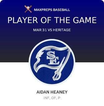 #3 Aidan Heaney Player of the Game badge