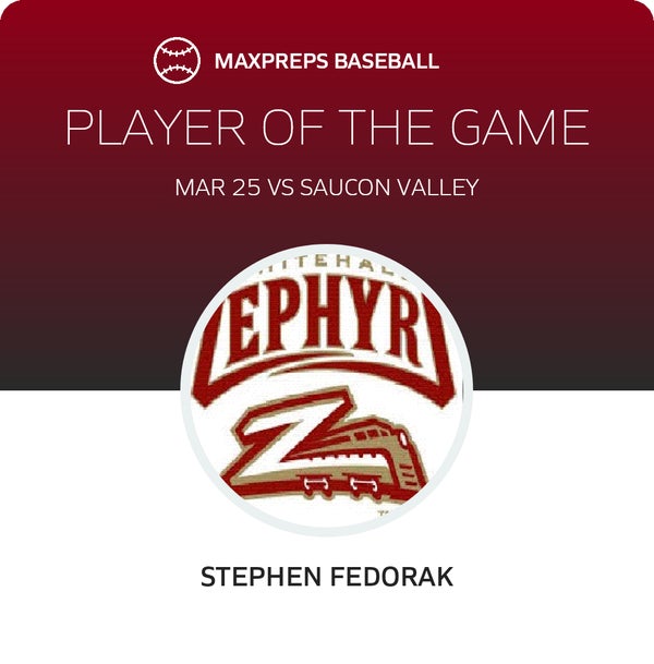 #5 Stephen Fedorak Player of the Game badge