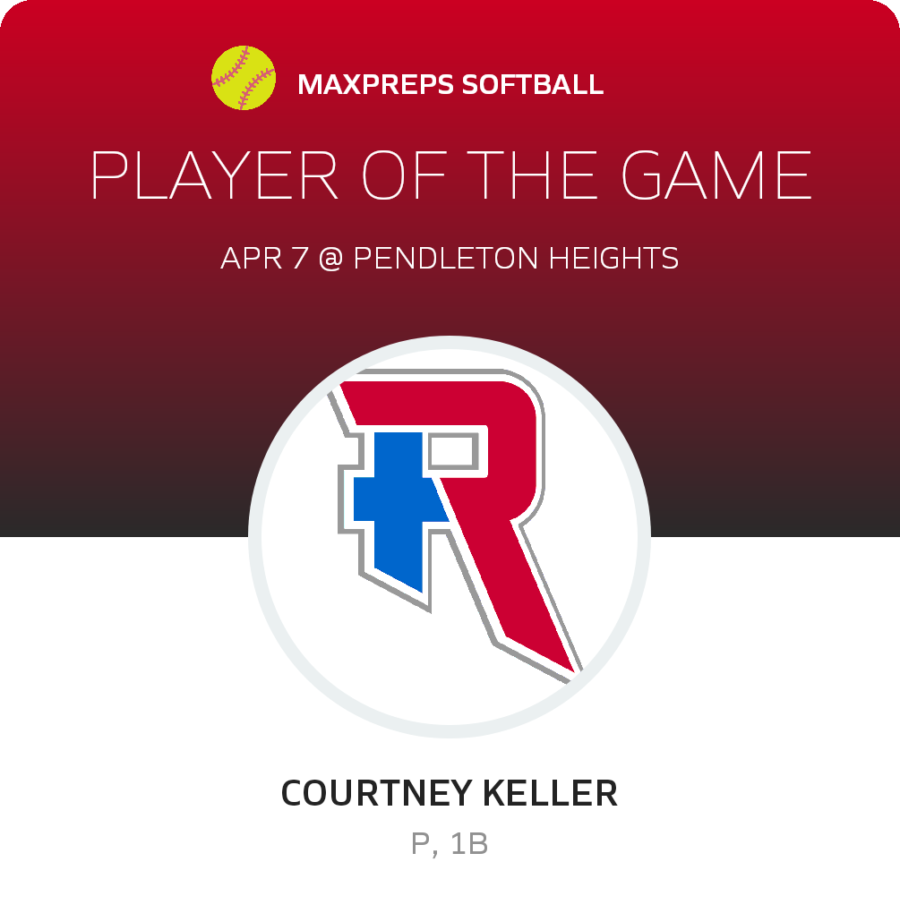 #1 Courtney Keller Player of the Game badge