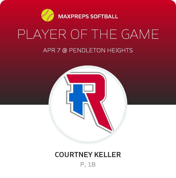 #1 Courtney Keller Player of the Game badge