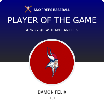 #2 Damon Felix Player of the Game badge
