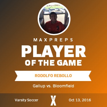 #9 Rodolfo Rebollo Player of the Game badge