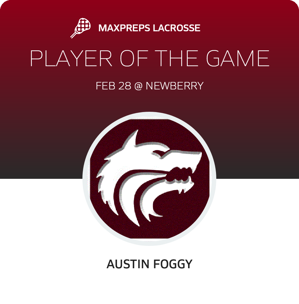 #1 Austin Foggy Player of the Game badge
