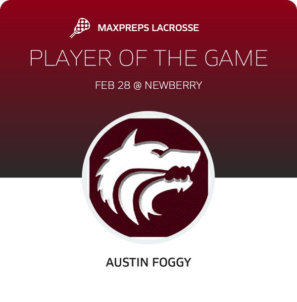 #1 Austin Foggy Player of the Game badge