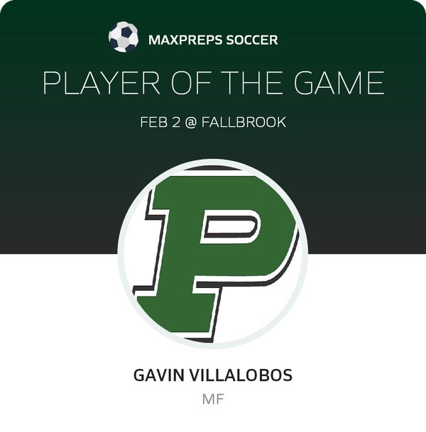 #6 Gavin Villalobos Player of the Game badge