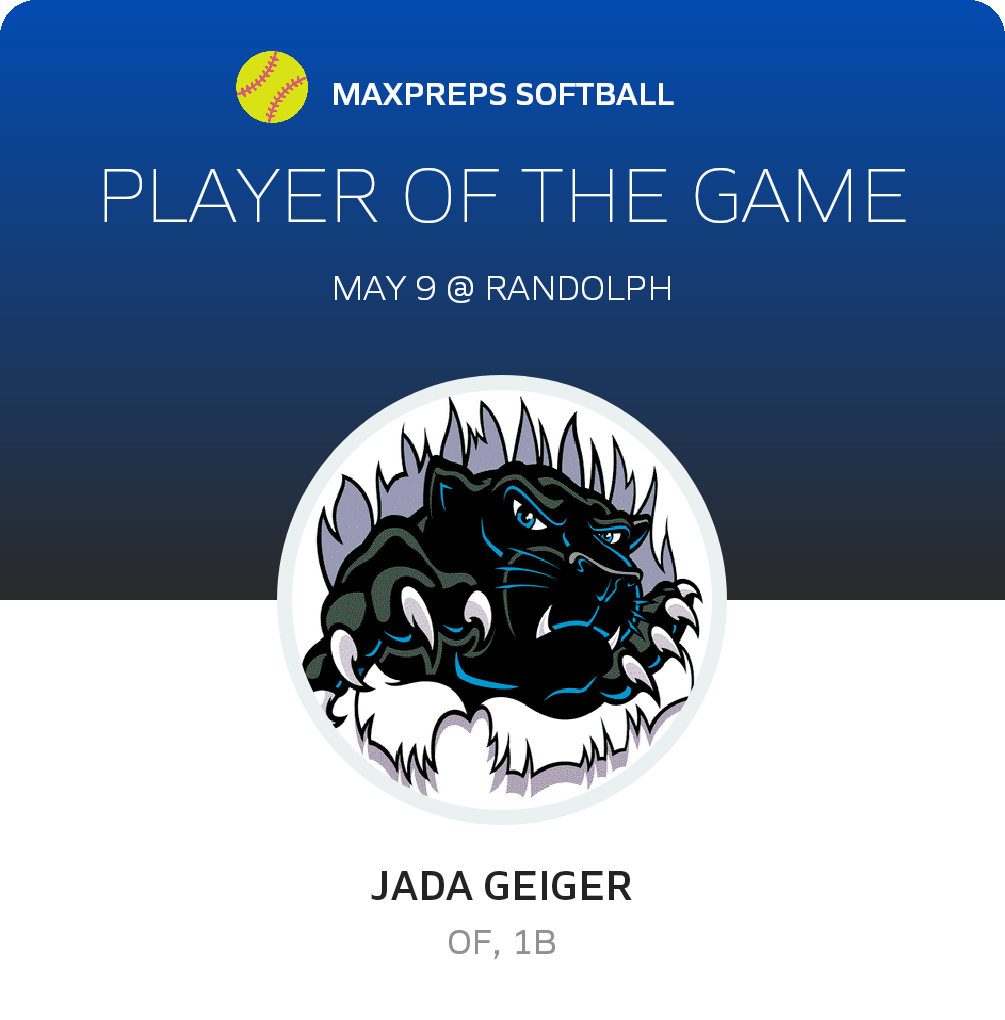 #1 Jada Geiger Player of the Game badge