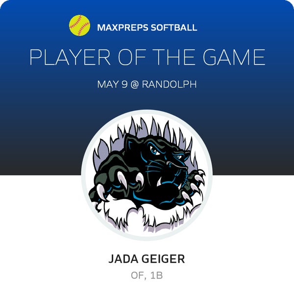 #1 Jada Geiger Player of the Game badge