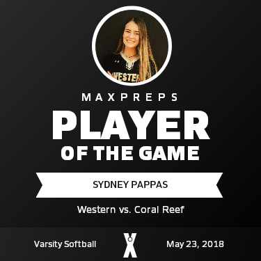 #13 Sydney Pappas Player of the Game badge