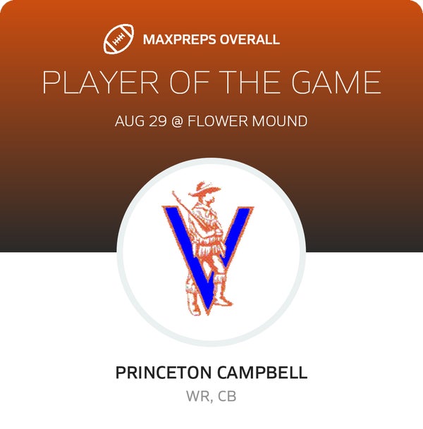 #5 Princeton Campbell Player of the Game badge