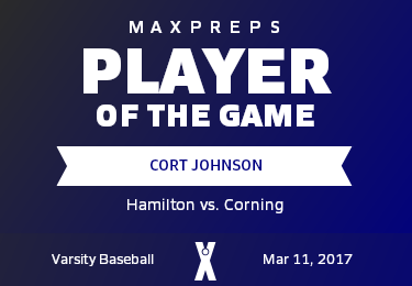 #11 Cort Johnson Player of the Game badge