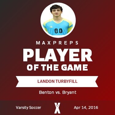#33 Landon Turbyfill Player of the Game badge