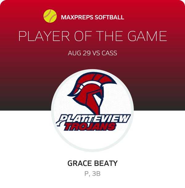 #3 Grace Beaty Player of the Game badge