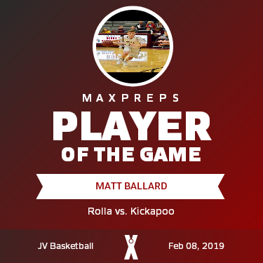 #13 Matt Ballard Player of the Game badge