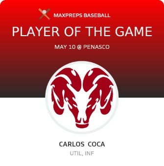 Carlos Coca Player of the Game badge