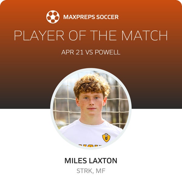 #10 Miles Laxton Player of the Game badge