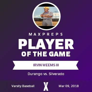 #5 Irvin Weems III Player of the Game badge