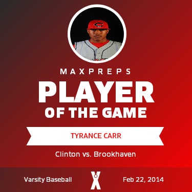 #5 Tyrance Carr Player of the Game badge