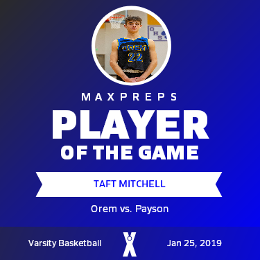 #22 Taft Mitchell Player of the Game badge