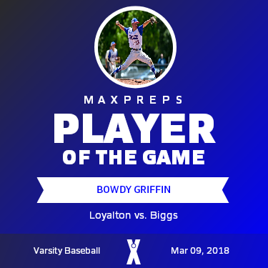 #13 Bowdy Griffin Player of the Game badge