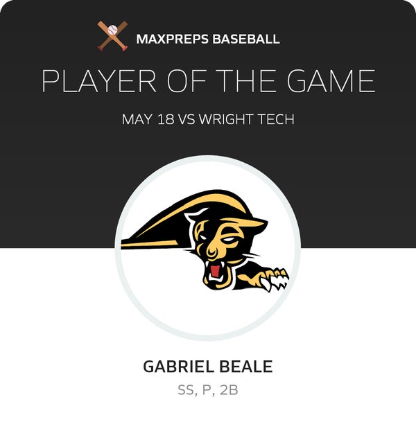 #16 Gabriel Beale Player of the Game badge