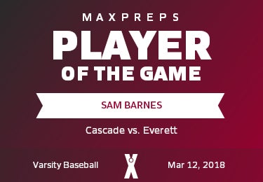 #21 Sam Barnes Player of the Game badge