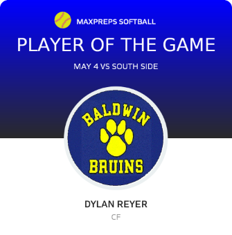 #25 Dylan Reyer Player of the Game badge