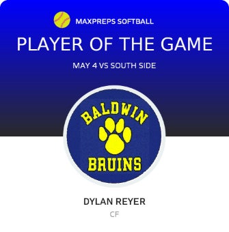 #25 Dylan Reyer Player of the Game badge