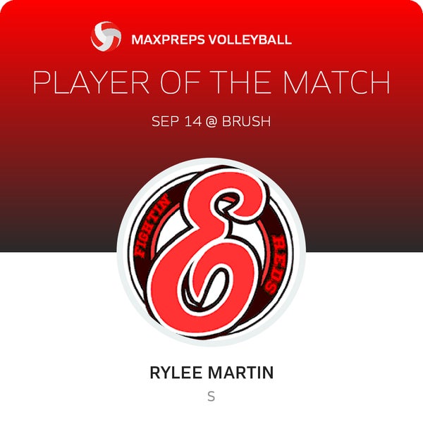 #2 Rylee Martin Player of the Game badge