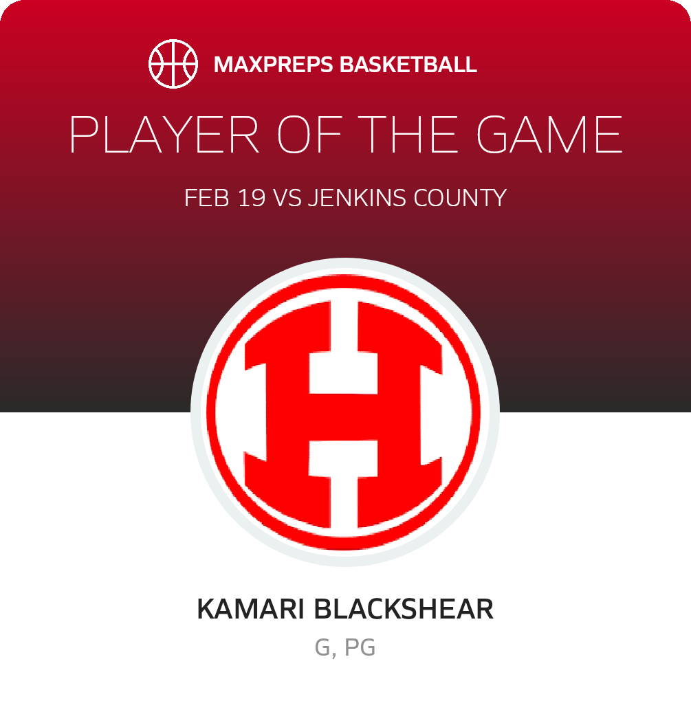 #1 Kamari Blackshear Player of the Game badge